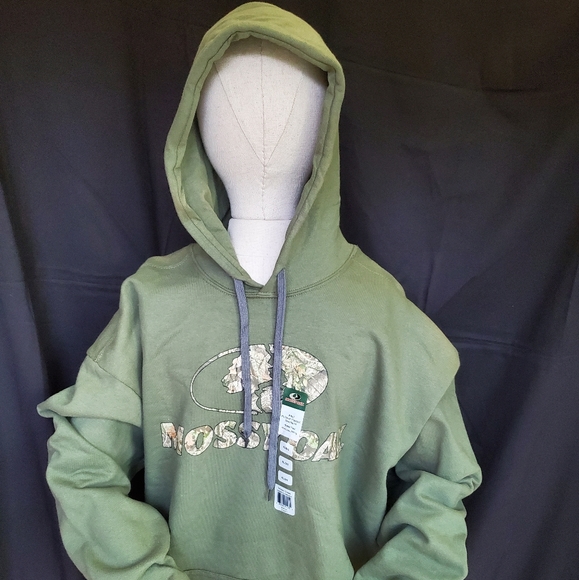 NWT, Green, Authentic Mossy Oak, Hoodie/Pullover - Picture 2 of 6